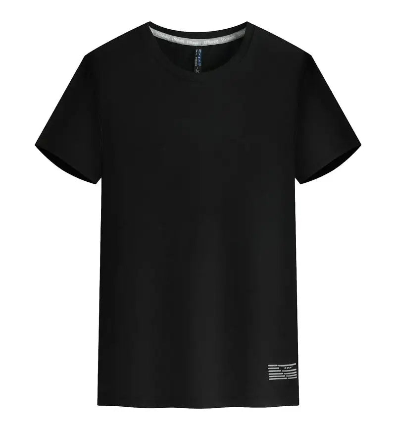 Summer New Style Customized Blank Design Men's Sporty Woven Fabric Short Sleeve T-Shirt 90% Polyester 10% Spandex