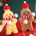 Cute Gingerbread Man and Snowman Portable Shaker Bottle for Home Decor and Christmas Gifts for Milk Tea and Water for Couples