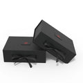 Luxury SBS Material 18PT Thickness Rigid Gift Box Glossy Lamination Embossed UV Coated Ribbon Recycled Materials Watch Hair
