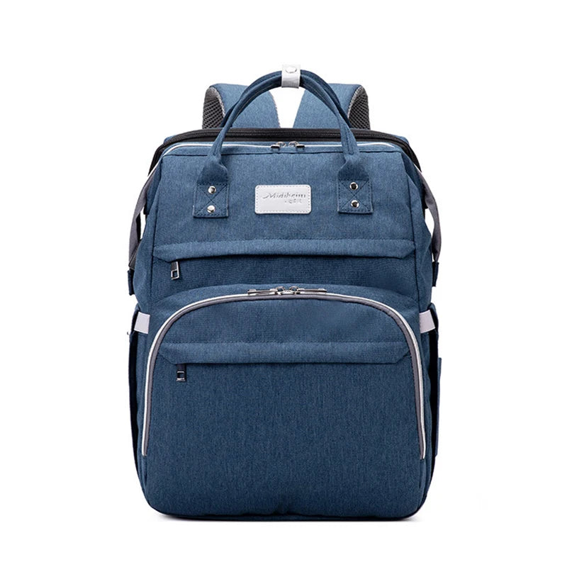 New Hot Selling Large Capacity Multifunctional 3 in 1 Foldable Baby Diaper Bag with Bed and Mosquito Net