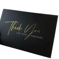 4x6 Luxury Gold Foil Thank You Cards with Custom Logo for Wedding Small Business Graduation Funeral and Bridal Shower