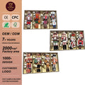 9CM China Zhejiang Christmas Wooden Craft Pendant Nutcracker Soldier Gingerbread Man Santa Claus Holiday Window/Door Decorations