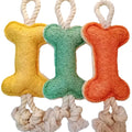 2024 New Eco-Friendly Classic Cotton Rope Loofah Luxury Teeth Cleaning Dog Chew Toy Interactive Strong Durable