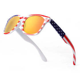 STY1049 Luxury Eyeglasses American Flag UV400 Mens Sun Glasses Custom Logo Sunglasses