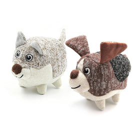 Manufacture Best Sale Pet Toy Knit Cute Ball Dog Interactive Chew Dog Toy With Squeak
