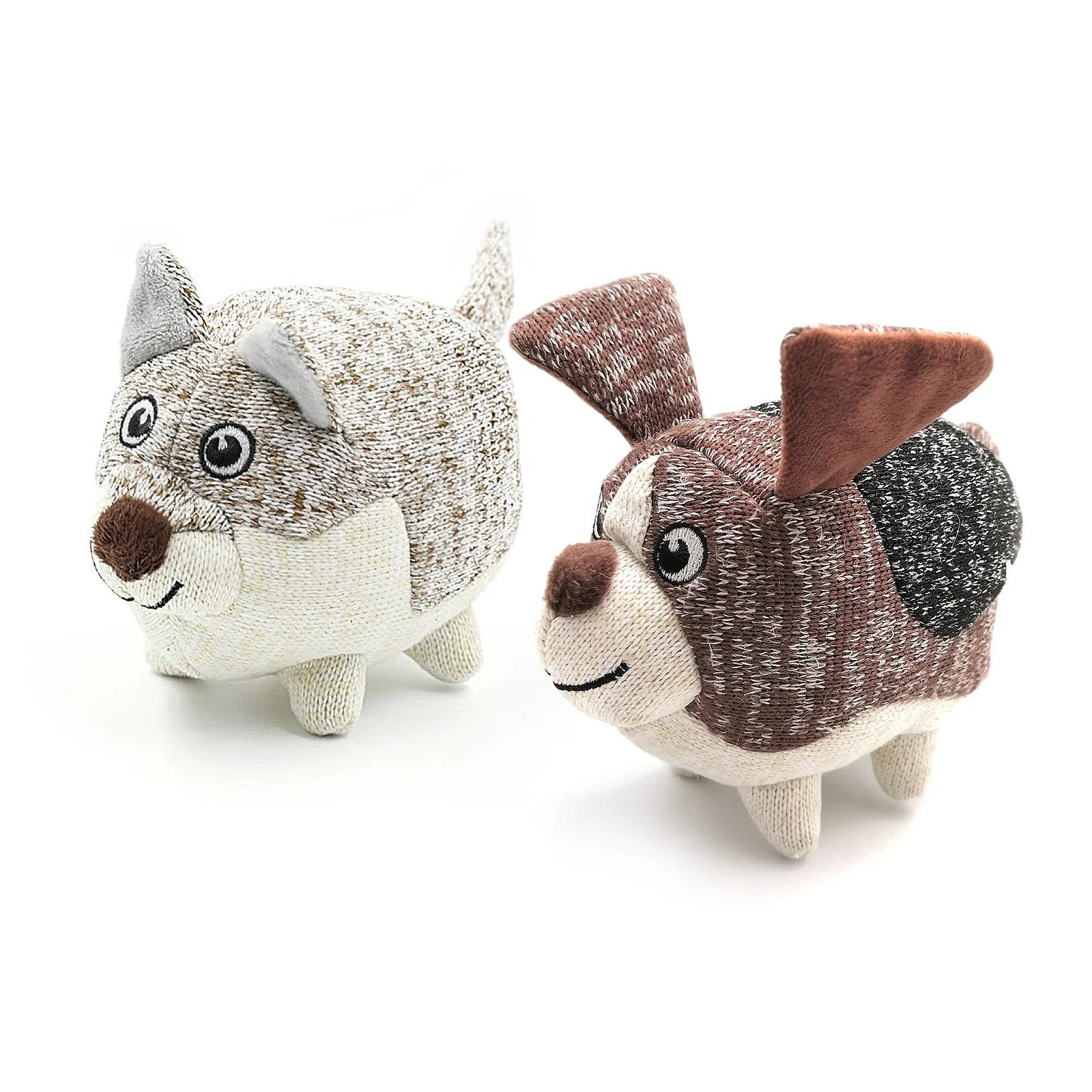 Manufacture Best Sale Pet Toy Knit Cute  Ball Dog Interactive Chew Dog Toy With Squeak