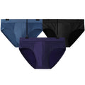 In Stock Men's M L XL Triangle Underwear Nylon Quick-Drying  Lingerie Briefs Plain Striped Ice Silk Boxers Fit Panties