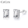 CZCITY Stud Charm Sterling Silver 925 Earing Woman Luxury Diamond 2026 Trendy Moissanite Earring Jewelry
