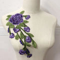 Multi Colors 3d Floral Water-soluble Embroidery Lace Applique Clothing Embellishment LT2624A