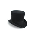 Funny Party Hats Black Top Victorian Hat for Men Felt Tuxedo Costume Coachman Dress up Hat