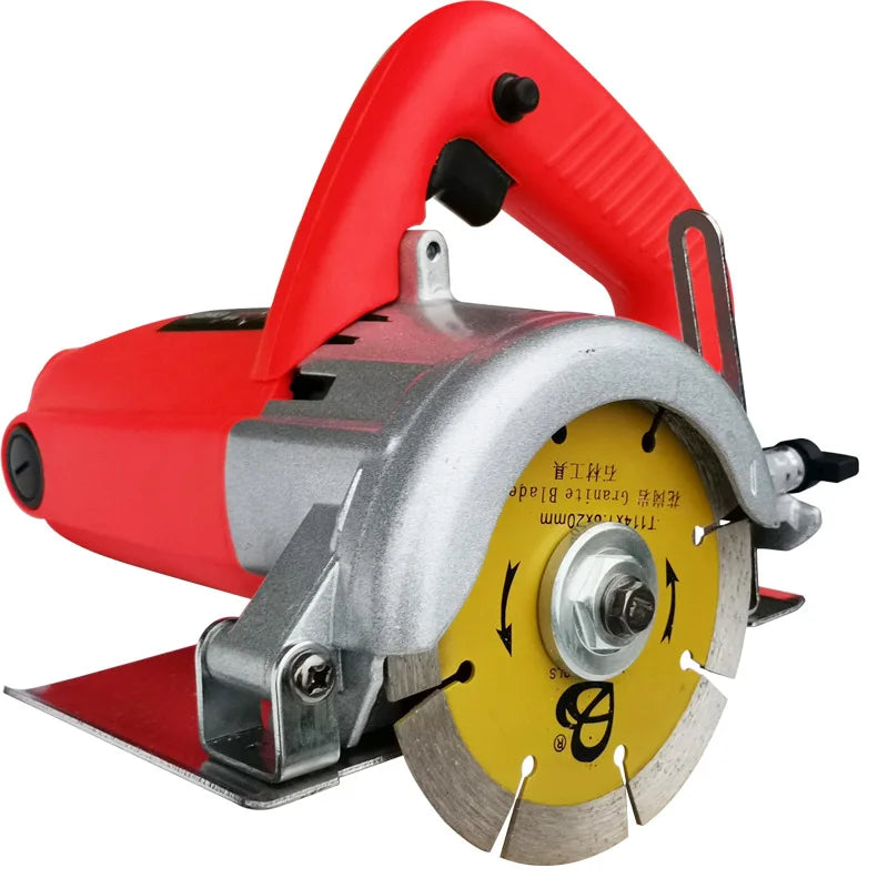 HUALONG Stone Machinery 1280w 110mm Electric air Saw Portable Power Diamond Marble Stone Tile Cutter for Granite Metal Wood