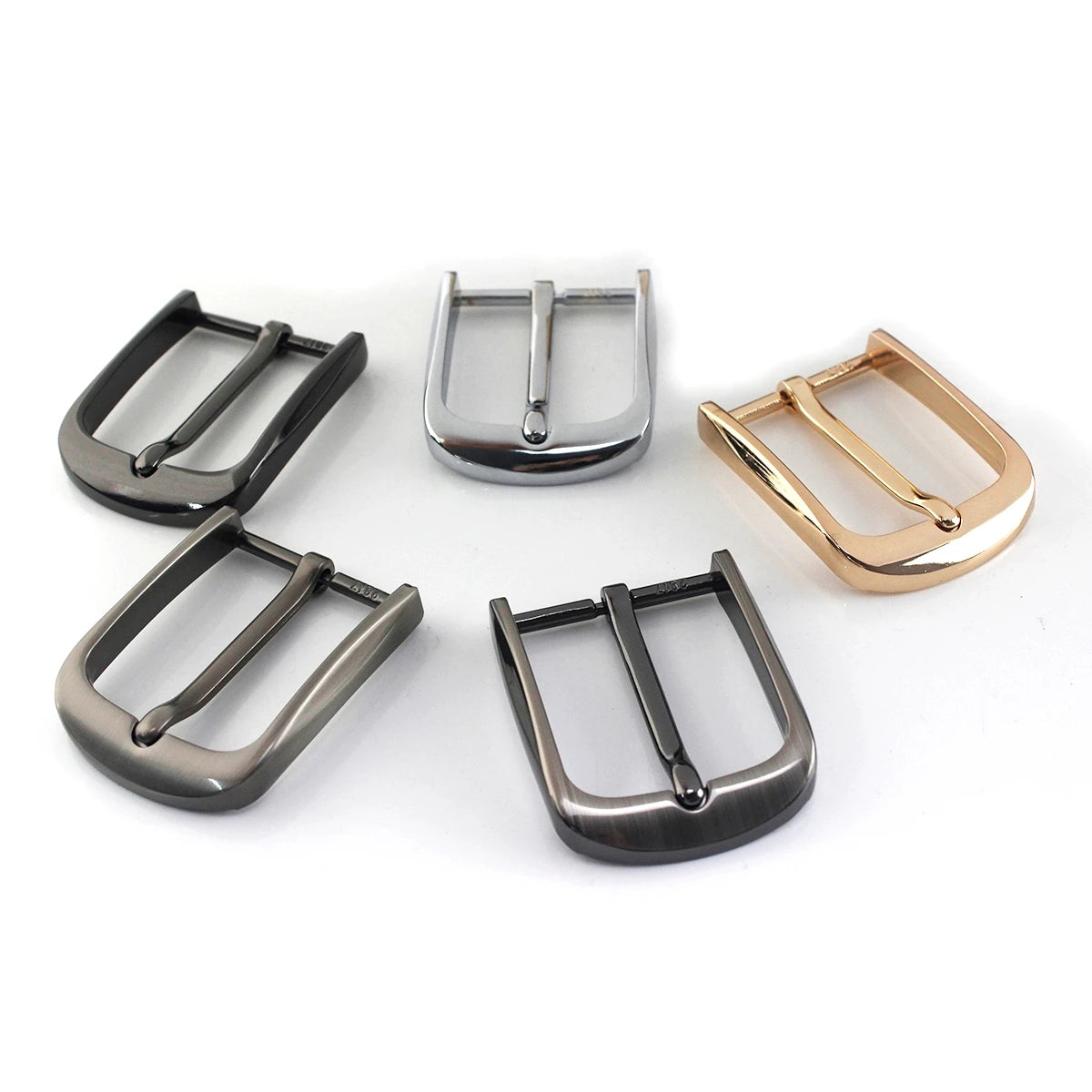 40mm Metal Men's Casual Belt Buckle End Bar Heel bar Buckle Single Pin Half Buckle for Leather Craft Jeans Webbing