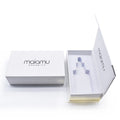 Cosmetic Packaging Box Paper Rigid Boxes Embossing Sponge Recycled Custom Colors Magnetic Closure for Essential Oil Perfume