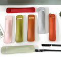 1pc Faux Leather Pen Pouch Holder Single Hole Roller Ballpoint Fountain Personalized Handmade Pens Pencil Case