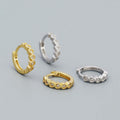 Romantic 925 Sterling Silver Women's Earrings Wholesale Fashionable Gold-Plated Jewelry Sweet Row Love Zircon for Weddings Gifts