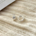 Wholesale 925 Sterling Silver Multi-layer Women Girl's Clip Earrings Fine Jewelry