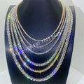 S925 With Moissanite 3mm 4mm 5mm 6.5mm Wide Diamond Tennis Bracelet Vvs Moissanite Tennis Chain Factory Price