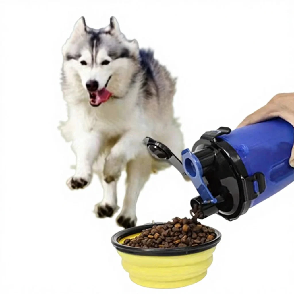 Collapsible Bowl Eco-Friendly Plastic Dog Drinking Bottle Portable Pet Bowl for Travel and Home Use for Animals