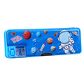 Multi Functional Cartoon Double-layer Pencil Case Plastic Pencil Case Kawaii Stationery Pencil Case 6 Styles