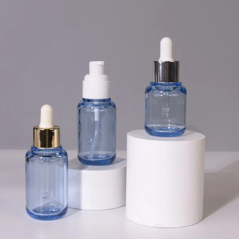 1oz 30ml square Tincture pink Amber Glass Dropper Glass Bottle Box Packaging 30ml Serum Oil Plastic Dropper Bottle