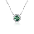 China Wholesale 925 Silver Jewelry Charm Necklace 925 Sterling Silver Moissanite Necklace Chain Emerald Necklace Set