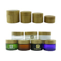 5g 15g 30g 50g 100g 150g 200g 250g Glass Cosmetic Jar Face Body Cream Glass Jar with Bamboo Lids F888