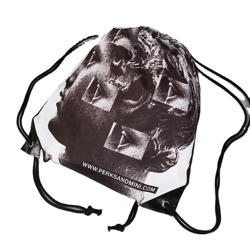Custom Eco-Friendly Polyester Drawstring Backpack Promotional Waterproof Sports Bag
