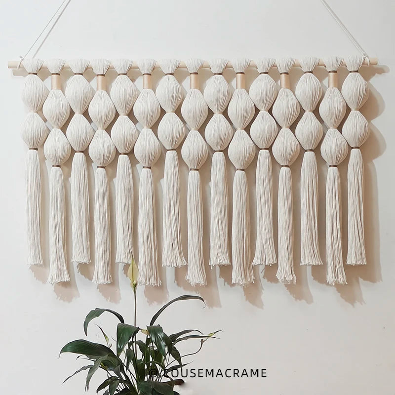 Customized Handmade Cotton Rope Wall Hanging Bohemian Wall Decor for Room Decoration