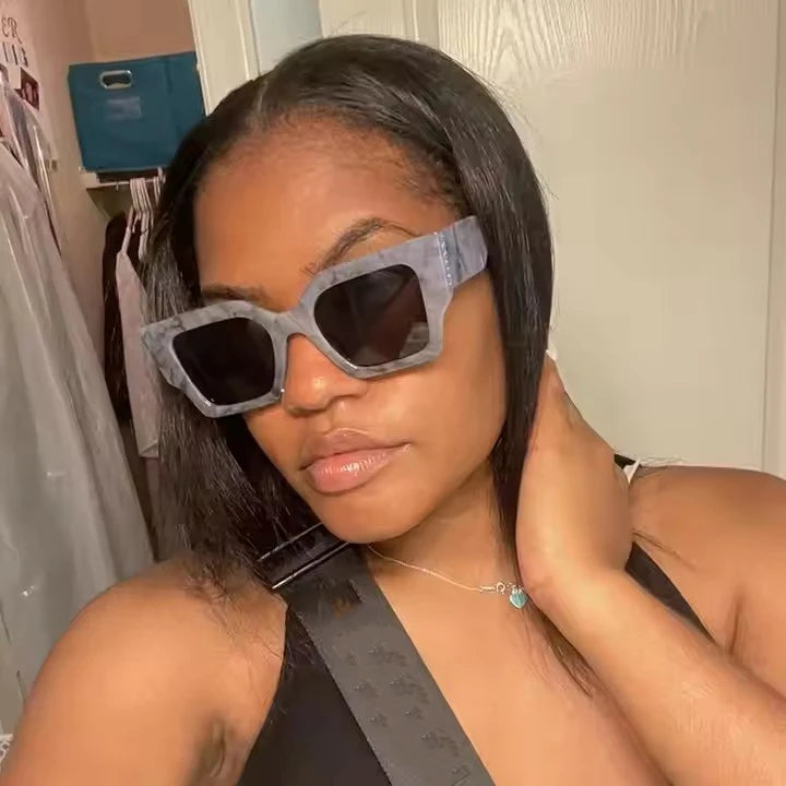 2023 Fashion Selling Hot Retro Unique Wholesale Cheap Colorful Square Sunglasses UV400 Women Men Big Frame Designer Sunglasses