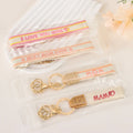 Mother Day Gift Woven Keychain Pendant Buckle Embroidered Letter Mom Strap Key Chain Fashion Bag Mobile Phone Charm Accessories