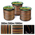 ASHCONFISH Super 4-Strand Braided 1000M Multifilament Speckled PE Fishing Line for Stream Lake River Fishing