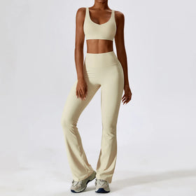 Custom Logo Scrunch Butt Leggings Yoga Set 2 Piece Set Yoga Conjunto 2023