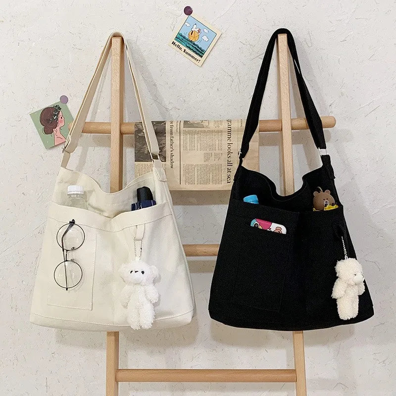 Factory HOT Sale Canvas Bag OEM/ODM Custom Printing Shopping Bag Reusable Adjustive Women Canvas Tote Bag With Pockets
