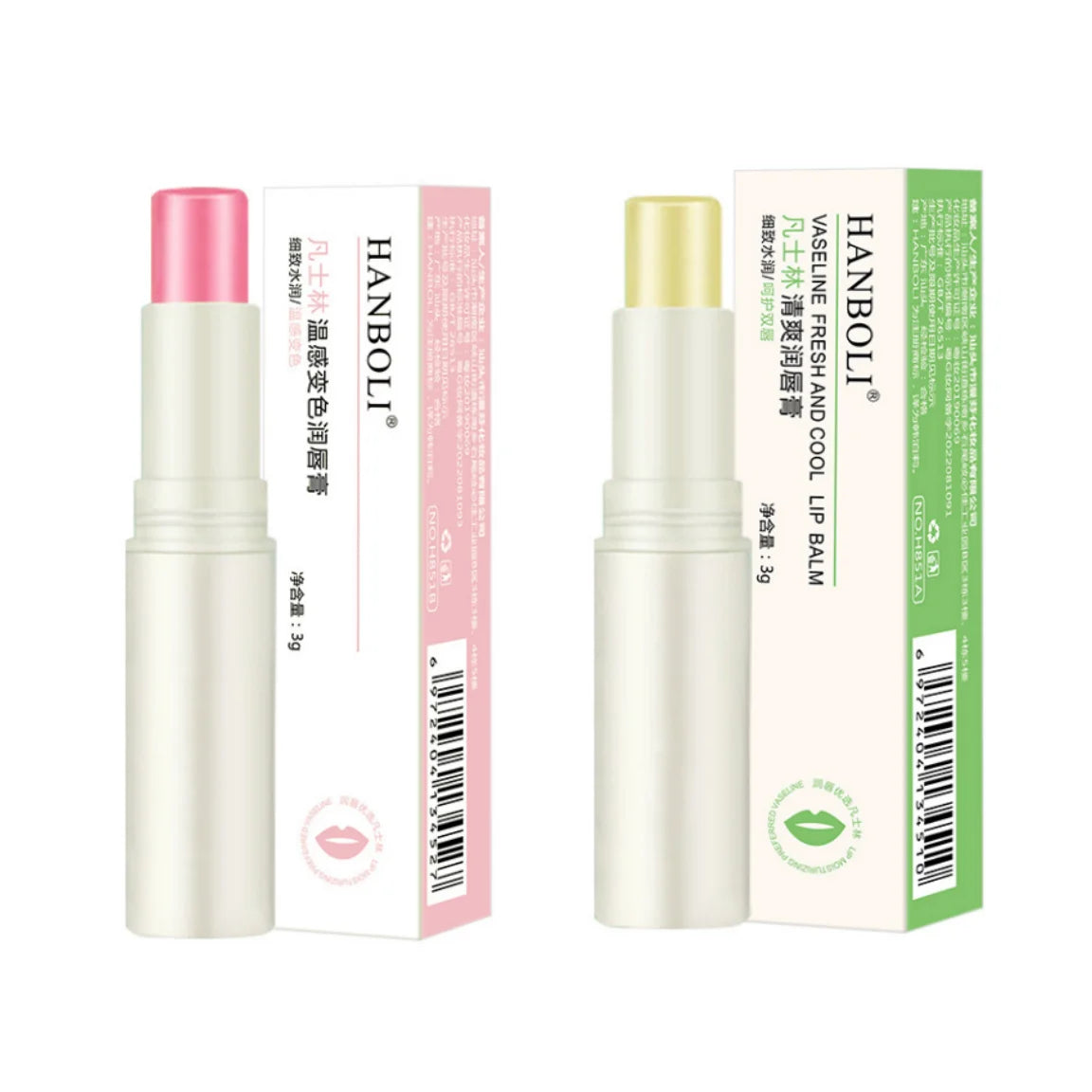 Organic Vitamin E & Peppermint Oil Hydrates Dry Cracked Mint Lip Balm Moisturizing Lip Care Organic Lip Balm for Men and Women