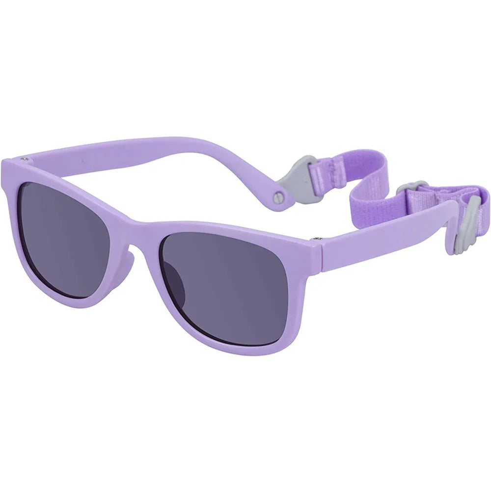 2025 Customized Sunglasses for Boys and Girls Flexible Polarized TAC Lenses with Strap for Kids