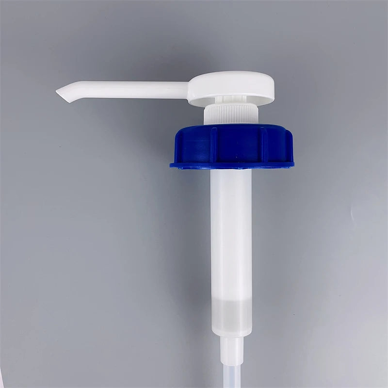 52/400 53/400 30ml Customized Colour Blue Closure  Coffee PP Food Grade Monin Pumps Long Nozzle Sauce Honey Syrup Dispenser Pump