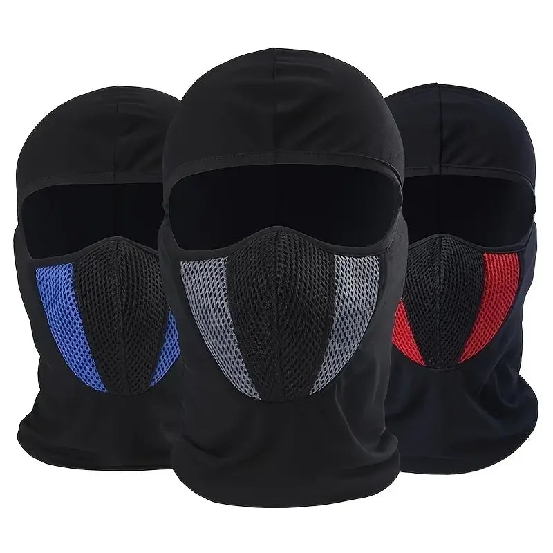 Custom Logo UV Protection Breathable Windproof 100% Cotton Cycling Balaclava Full Face Mask Helmet Liner Ventilated Mesh Sports