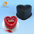 AK New Heart Shape 3D Silicone Mousse Cake Mold for Wedding Chocolate Candle Mould Decorating Supplies Pastry Baking Mold Bakery