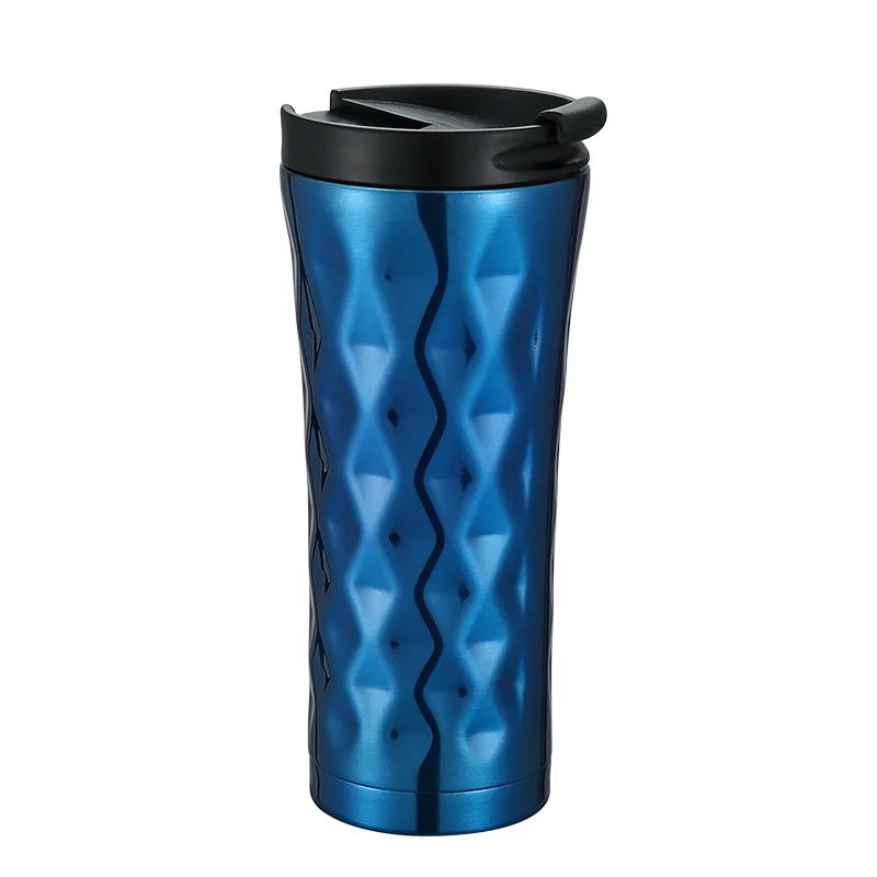 FX Bottle Business Gift Travel Car Mug 500ml Creative Diamond Thermos Water Bottle With Custom Logo Printing