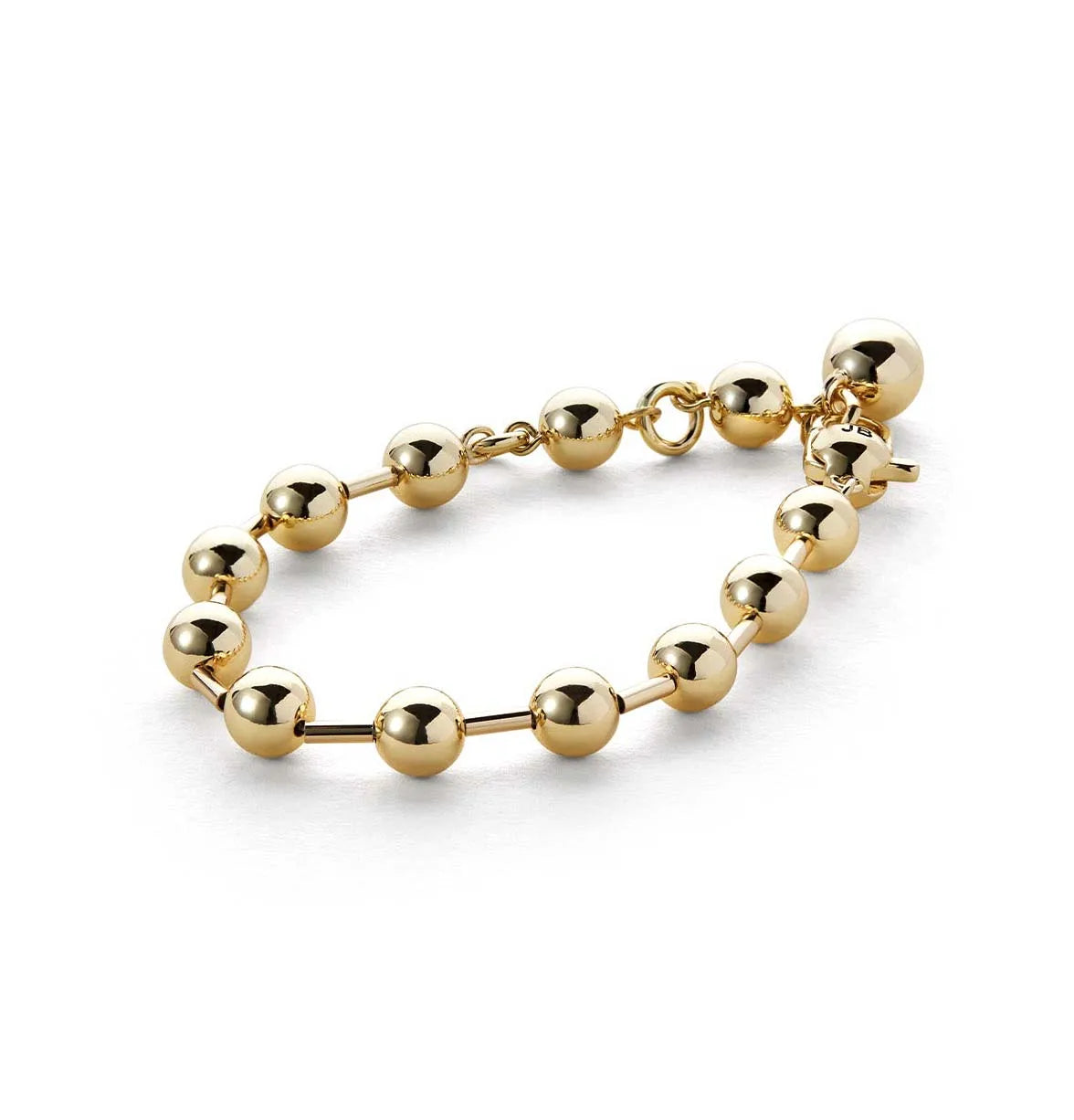 Milskye Fashion Fine Jewelry Women's Trendy 14K Gold Plated Cute Bead Bracelets for Gift