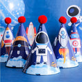 Birthday Hats Birthday Party Decorations Dinosaur Rocket Cap Happy Birthday Paper Hat