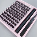 Stock Available DIY Lash Extensions Set Cheap Handmade Lash Clusters with Tray