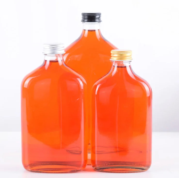 200ml 250ml 350ml 500ml Screw Top Liquor Flask Glass Bottle for Coffee Drinks Beverage Jiangsu Bolite Brand