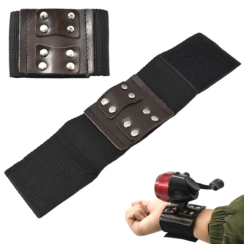 Piaoyu Stretch Hunting Slingshot Wristband Wrist Mount Fishing Reel Slingshot Wristband