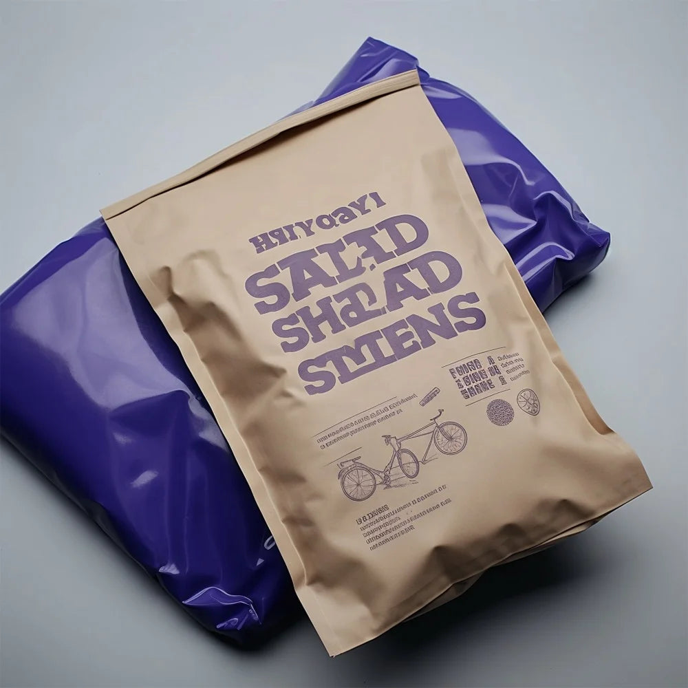 New Products Custom Compostable Poly Mailer Padded Orange Mailing Clothing Shipping Bags Kraft Paper Express Bag