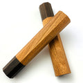 Ebony Wood Handle Octagonal Handle Crafts Manual DIY Semi-finished Damascus Knife Japanese Kitchen Knife Handle Wooden Crafts