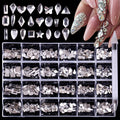Wholesale Crystal Nail Art Decoration Red Flatback Non Hotfix Glass Diamond Rhinestones in Bulk Nail Crystals Rhinestones AB