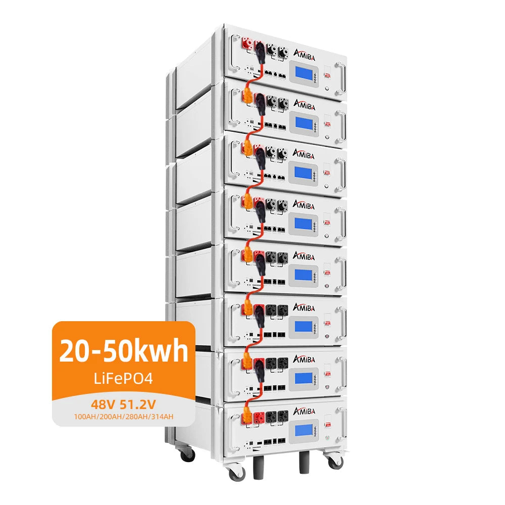 EU Stock 5kw 10kw 15kwh 48v 100ah 150ah 200ah Lifepo4 Home Rack Mounted Lithium Ion Battery Solar Energy Storage Home