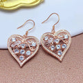 Good Price Wholesale Cheap 925 Sterling Silver Round Cut Natural Aquamarine Bridal Women Earrings