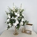 High Quality White Silk Rose Ball Wedding Decoration Factory Wholesale Flower and Plants for Christmas Graduation